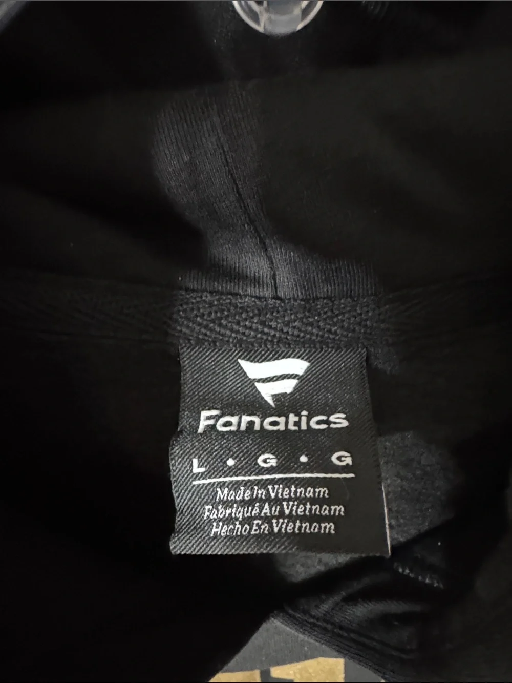 Fanatics Black and Gold Vegas Golden Knights Crewneck Hoodie
